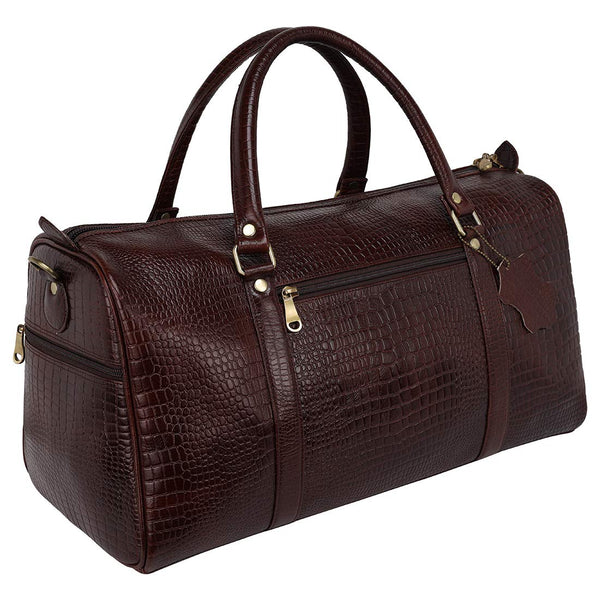 Leather Travel Duffle Bag for Men and Women
