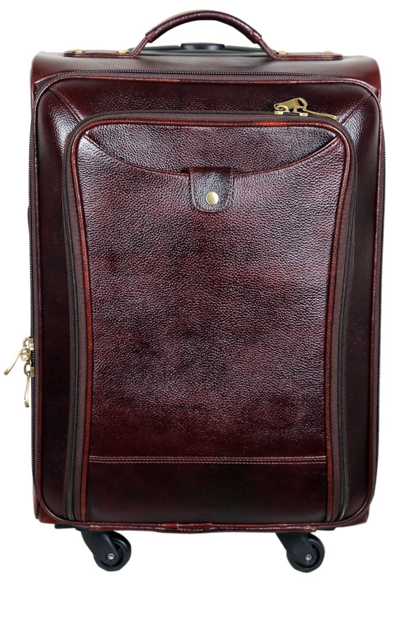 Hyatt Leather 46 Liters Cabin Size Softsided Travelling Bag